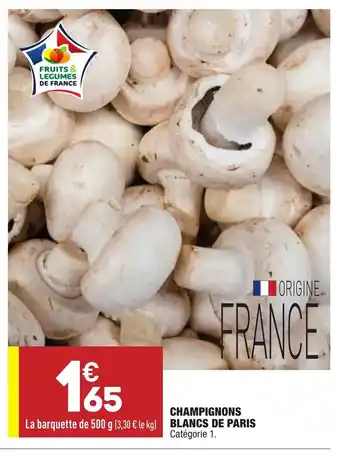 ALDI Champignons Blancs de Paris offre