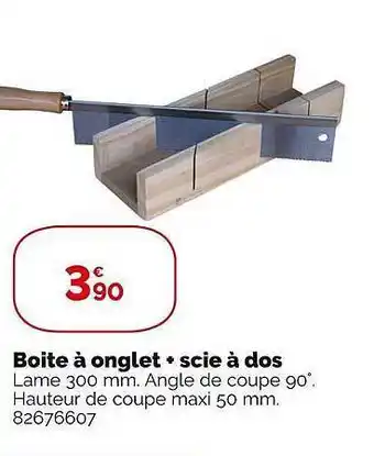 Weldom Boîte à onglet + scie à dos offre