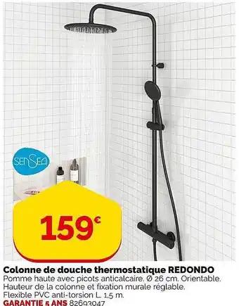 Weldom Colonne de douche thermostatique redondo sensea offre