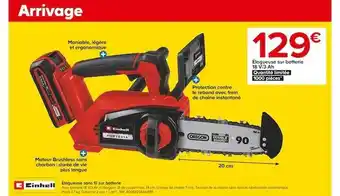 Castorama Élagueuse sans fil sur batterie 18v-3 ah einhell offre