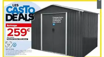 Castorama Abri métal offre