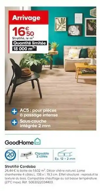 Castorama Stratifié cordoba goodhome offre