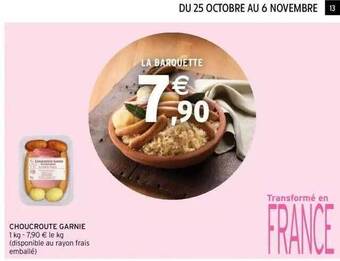 Intermarché Choucroute garnie offre