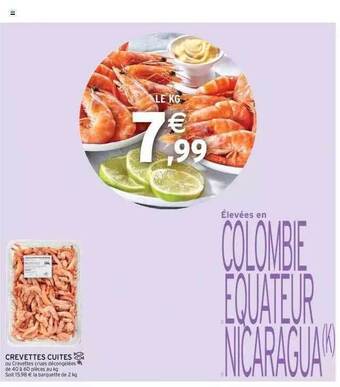 Intermarché Crevettes cuites offre