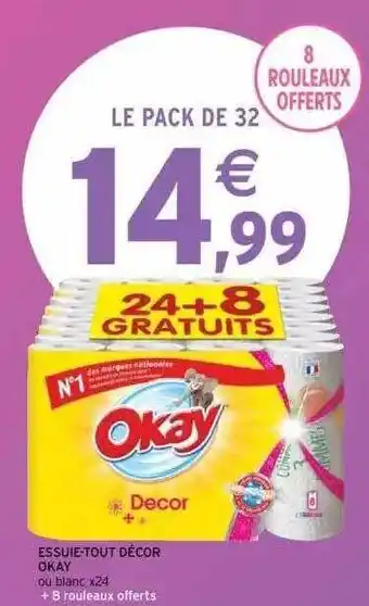 Intermarché Essuie-tout décor okay offre