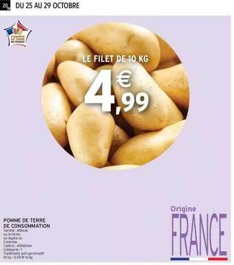 Intermarché Pomme de terre de consommation offre