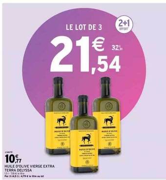 Intermarché Huile d'olive vierge extra terra delyssa offre