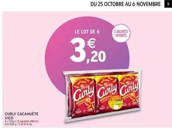 Intermarché Curly cacahuète vico offre