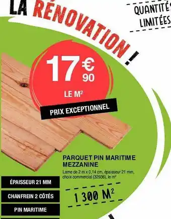 Parquet pin maritime mezzanine
