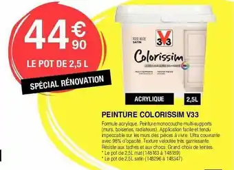 Peinture colorissim v33