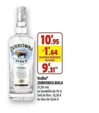 Coccinelle Express Vodka zubrowka biala offre