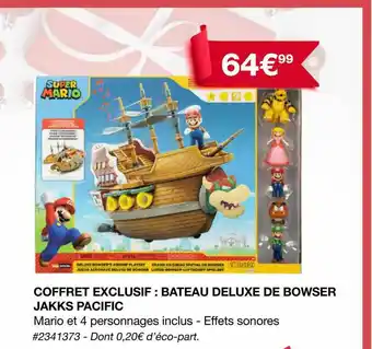 Costco Coffret exclusif : bateau deluxe de bowser jakks pacific super mario offre
