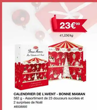 Costco Calendrier de l'avent - bonne maman offre