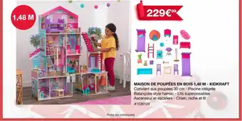 Costco Maison de poupées en bois 1,48 m - kidkraft offre