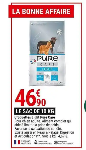 Gamm vert Croquettes light pure care offre