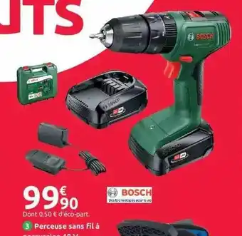 Mr Bricolage Perceuse sans fil à percussion bosch offre