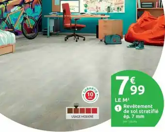 Mr Bricolage Revêtement de sol stratifié ép. 7 mm offre