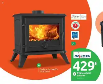 Poêle à bois astana invicta