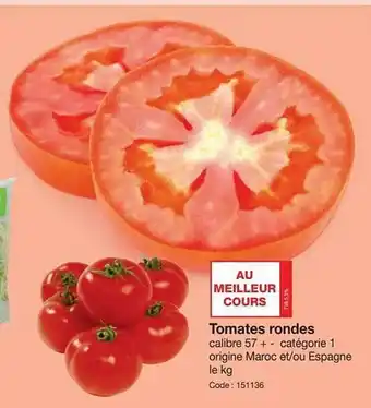 Promocash Tomates rones offre