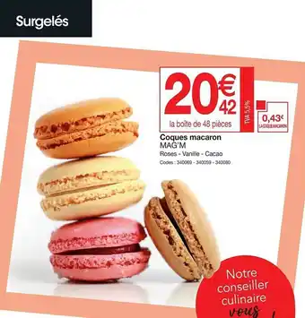 Promocash Coques macaron mag'm offre