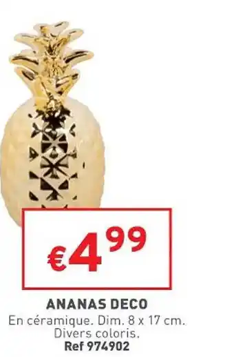 Trafic Ananas déco offre