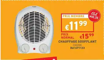 Chauffage soufflant