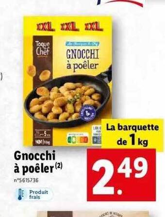 Lidl Gnocchi à poêler offre