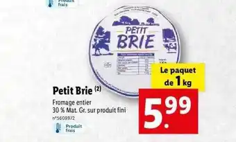 Lidl Petit brie offre