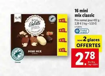 Lidl 16 mini mix classic offre