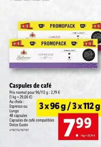 Capsules de café