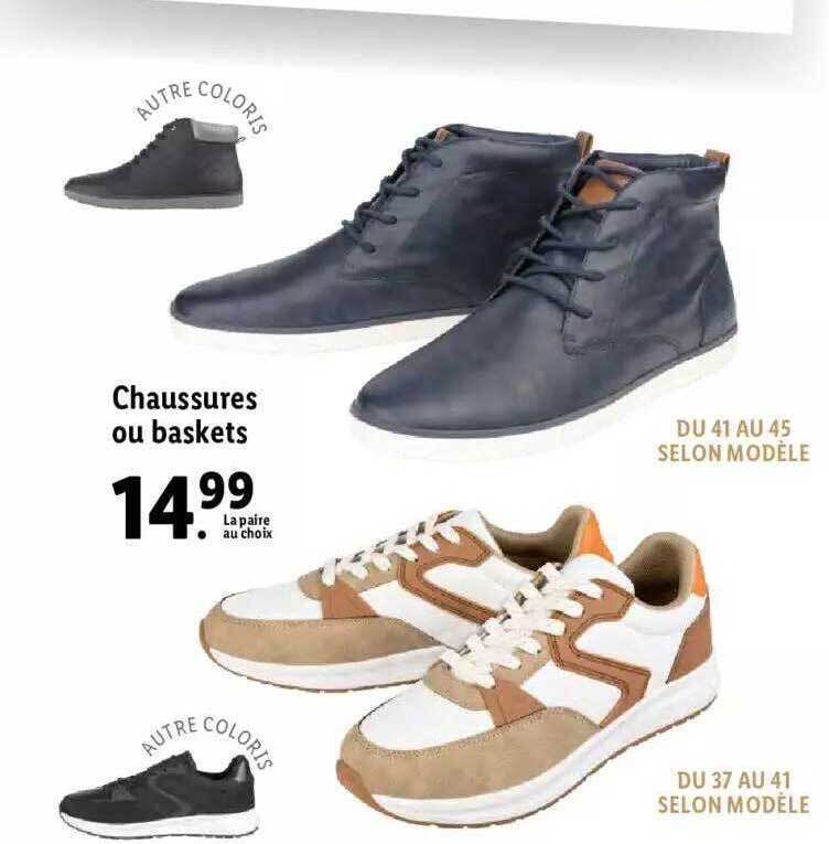 Promo Chaussures ou baskets chez Lidl