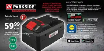 Lidl Batterie smart parkside offre