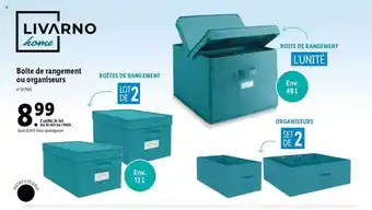 Lidl Boîte de rangement ou organiseurs livarno home offre