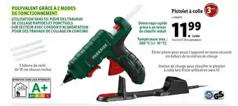 Lidl Pistolet à colle parkside offre