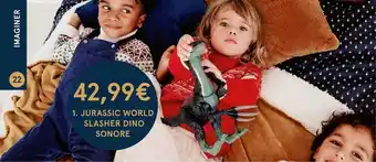 Monoprix Jurassic world slasher dino sonore offre