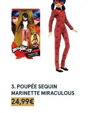 Monoprix Poupée sequin marinette miraculous offre