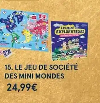 Le jeu de socitété des mini mondes