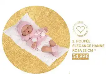 Monoprix Poupée élégance hanne rosa 28 cm offre