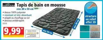 Norma Tapis de bain en mousse santosini offre