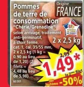 Norma Pommes de terre de consommation offre