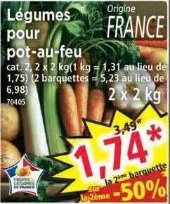 Norma Légumes pour pot-au-feu offre
