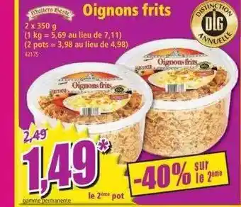 Norma Oignons frits offre
