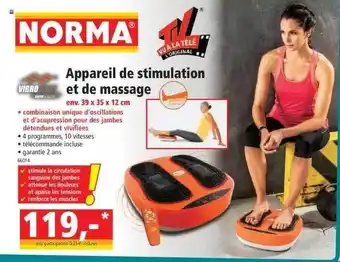 Norma Appareil de stimulation et de massage vibro offre