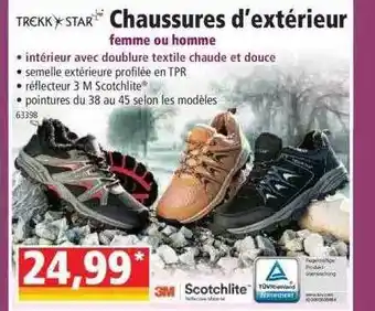 Norma Chaussures d'extérieur femme ou homme trekky star offre