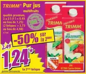 Norma Pur jus multifruits trimm offre