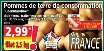 Norma Pommes de terre de consommation offre
