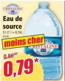 Norma Eau de source cristaline offre