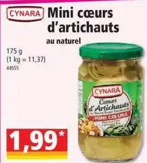 Norma Mini cœurs d'artichauts au naturel cynara offre