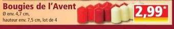 Norma Bougies de l'avent offre