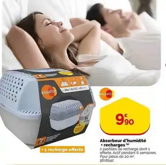 Weldom Absorbeur d'humidité + recharges équation offre